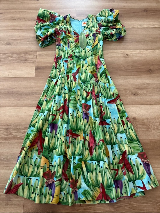FARM Rio Dresses & Skirts - Farm Rio The Blue Banana Pingo Midi to Maxi length Dress Medium Size